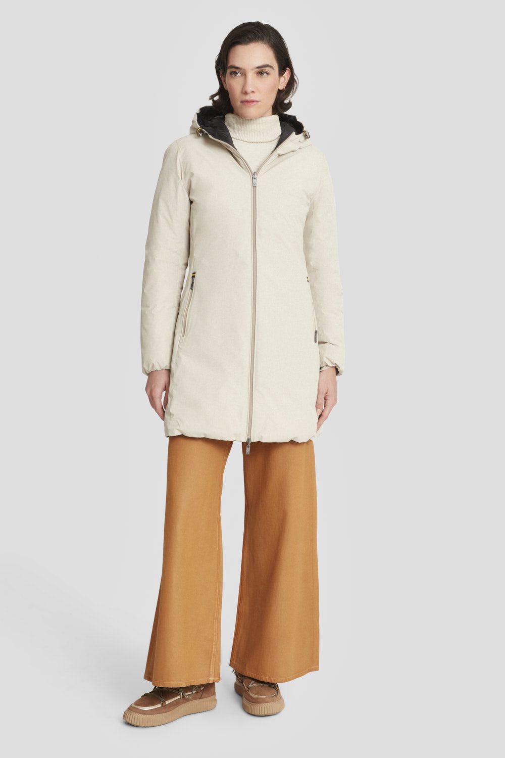 JUSY_3.0_253CPWC15079P1410P70TNXN_1 immagine piumino reversibile donna beige