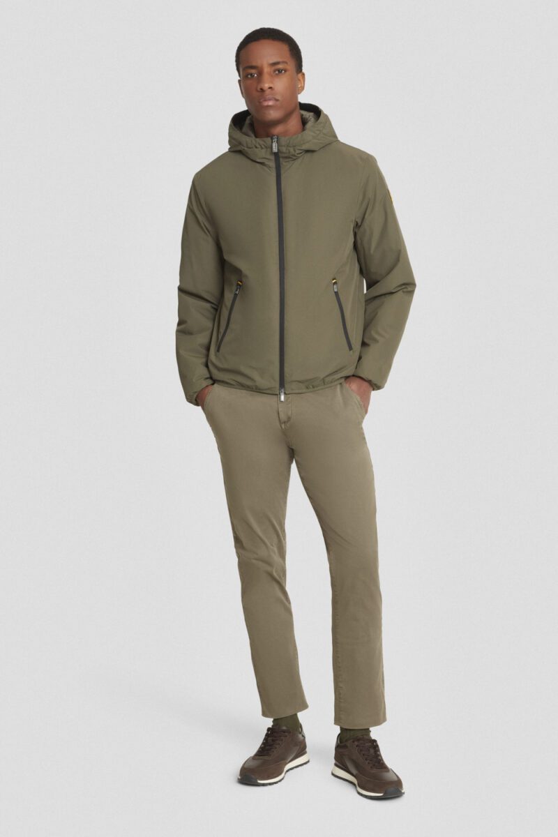 immagine giacca imbottita uomo verde militare