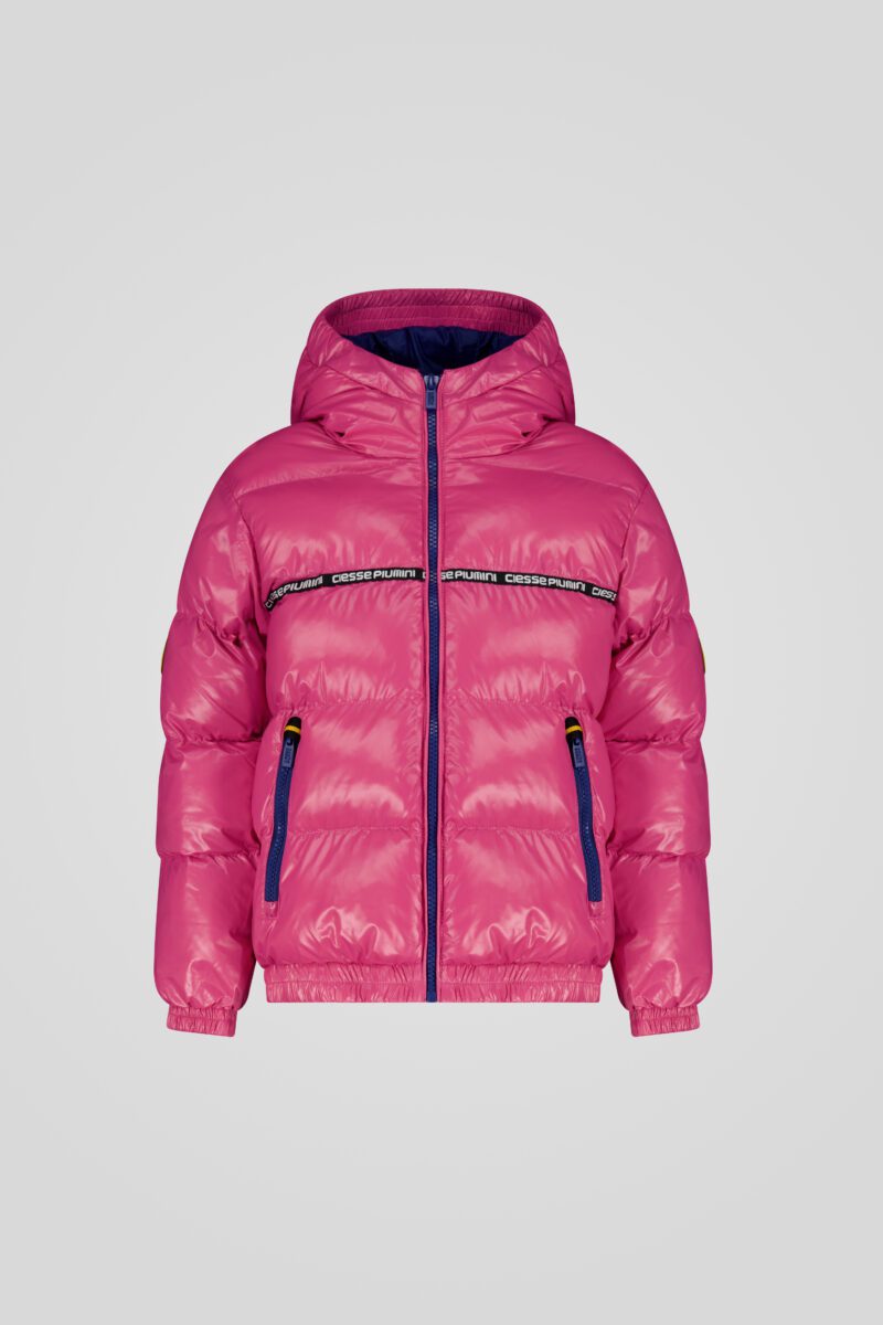 immagine piumino trapuntato bambina fucsia